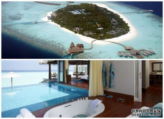 马尔代夫岛屿的怡人美景
